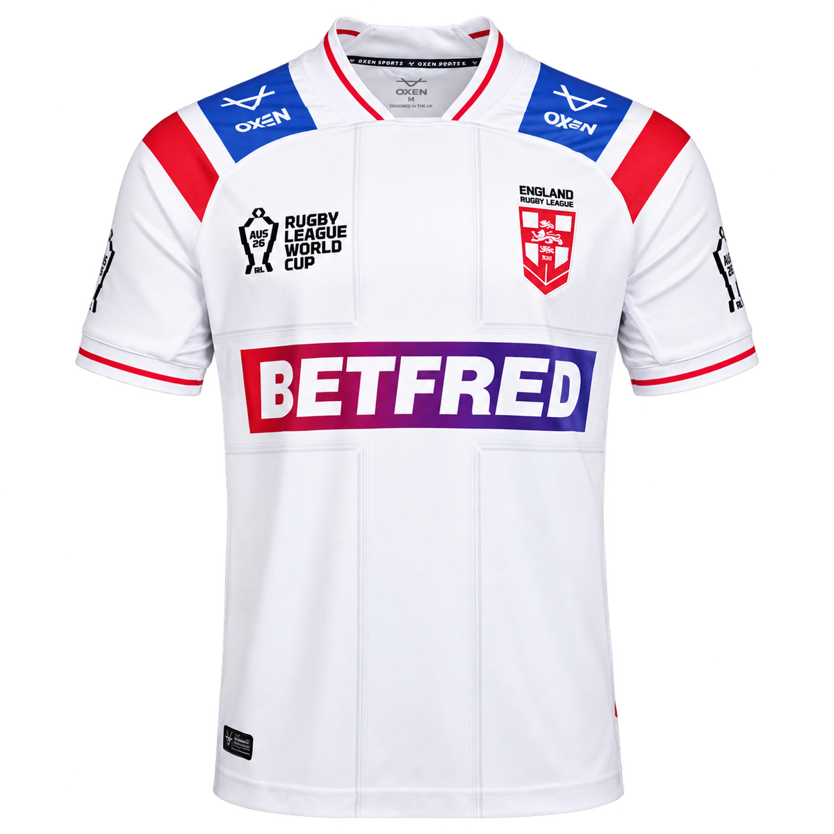 2026 England RLWC Home Jersey front view