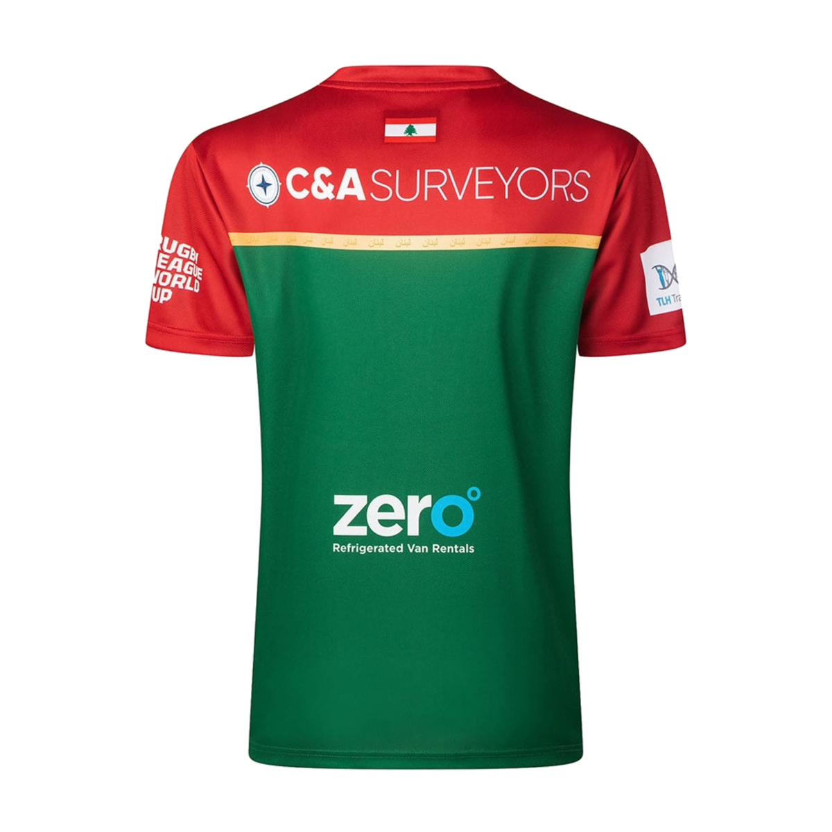 2026 Lebanon Home RLWC Jersey back view